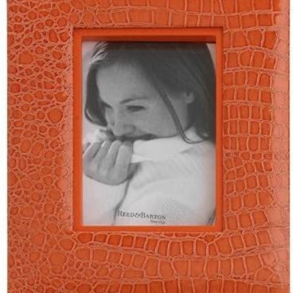 Reed & Barton Faux Croc Frame 4"x6" - Picture 1 of 3